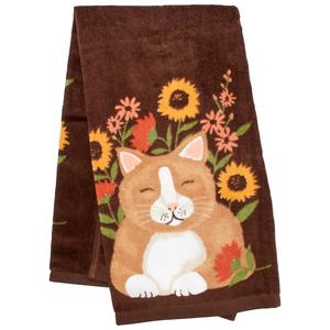 Sunflower Kitty Kitchen Towel