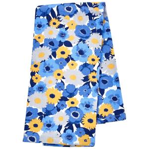 Filed Blossoms Blue Dual Purpose Kitchen Towel