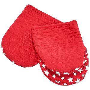 Stars & Stripes Star Toss Quilted 2pk.Grab Mitt