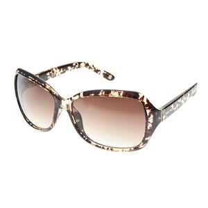 Womens Nine West Plastic Large Rectangle Wrap Sunglasses