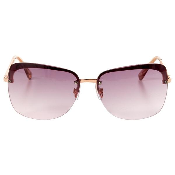 Womens Nine West Metal Medium Rimless Rectangle Sunglasses alternate view