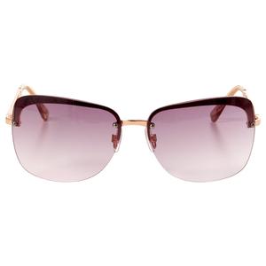 Womens Nine West Metal Medium Rimless Rectangle Sunglasses alternate view