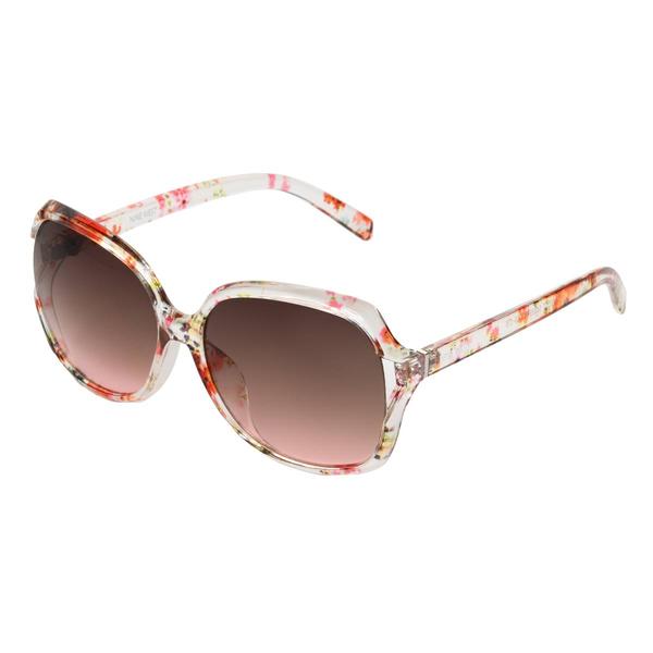 Womens Nine West Square Floral Sunglasses