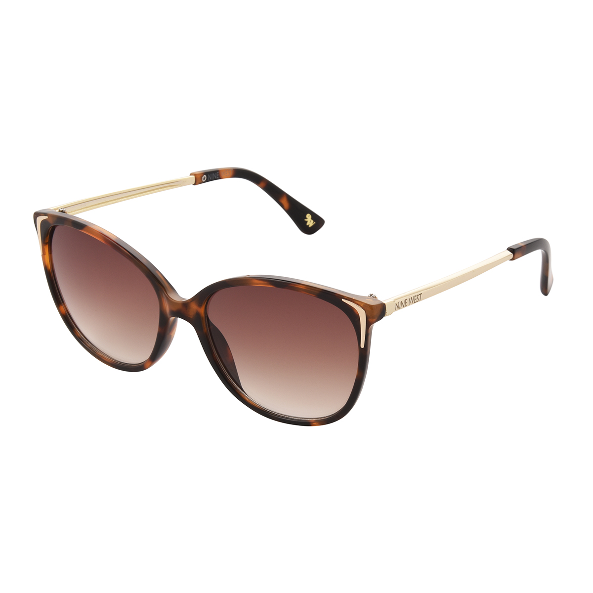 Womens Nine West Tortoise Cateye Sunglasses