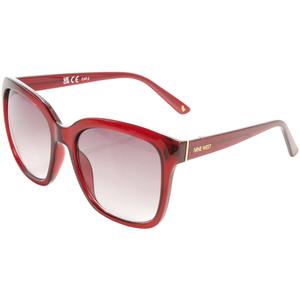 Womens Nine West Wine Gradient Square Sunglasses
