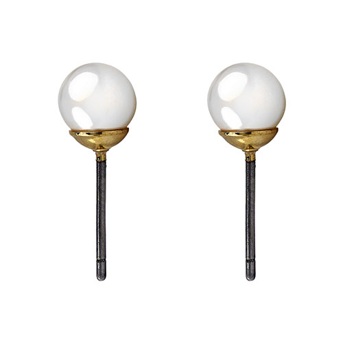 Roman Gold & Cream 6mm Pearl Earrings