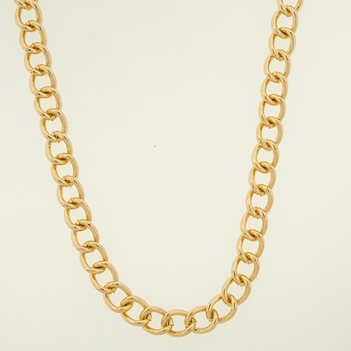 Wearable Art Gold-Tone Cable Link Chain Necklace