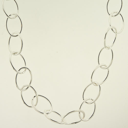 Wearable Art Silver-Tone Large Links Necklace