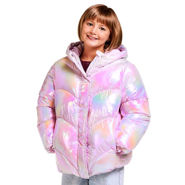 Girls (7-16) Rothschild Mermaid Quilt Iridescent Puffer Coat