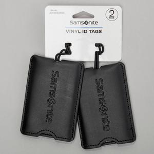 Samsonite 2pk. Vinyl ID Tags - Matte Black