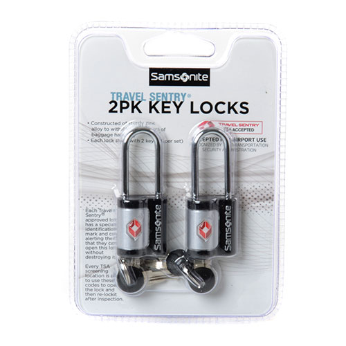 Samsonite 2pk. Travel Sentry Key Lock-Black