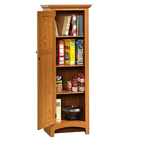 Sauder Summer Home Pantry - Oak