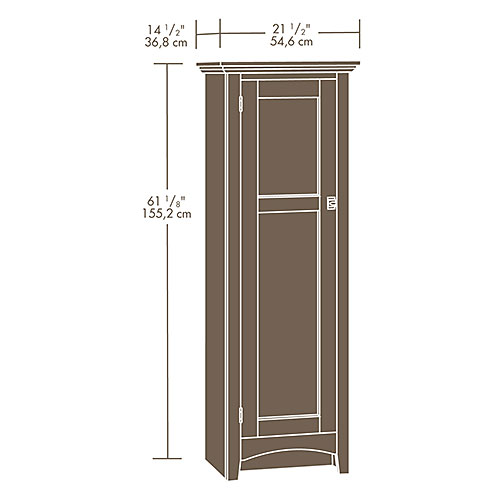 Sauder Summer Home Pantry - Oak