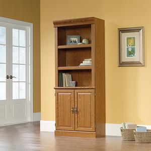 Sauder Orchard Hills Library With Doors - Oak