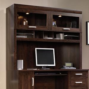 Sauder Office Port Hutch - Dark Alder