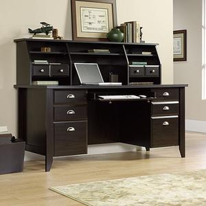 Sauder Shoal Creek Organizer Desk Hutch- Jamocha