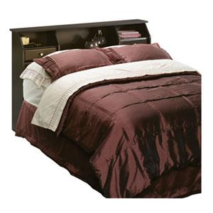 Sauder Shoal Creek Bookcase Headboard - Jamocha