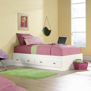 Sauder Shoal Creek Mate's Bed - White