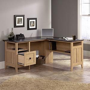 Sauder August Hill L-Shaped Desk - Dover Oak alternate view