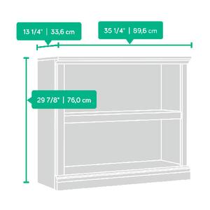 Sauder 2 Shelf Bookcase - Black alternate view