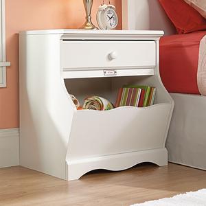 Sauder Pogo Nightstand - Soft White