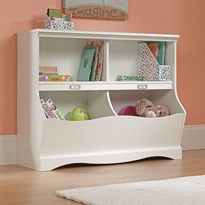 Sauder Pogo Bookcase/Footboard - Soft White