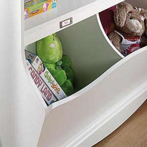 Sauder Pogo Bookcase/Footboard - Soft White alternate view