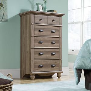 Sauder Harbor View 5 Drawer Chest - Salt Oak