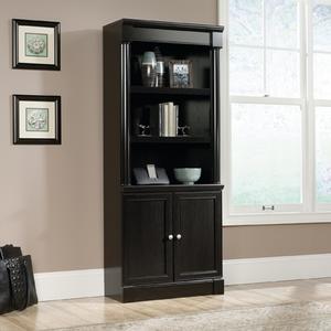 Sauder Palladia Library with Doors - Wind Oak alternate view