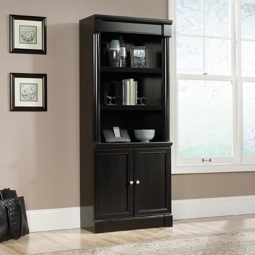 Sauder Palladia Library with Doors - Wind Oak alternate view