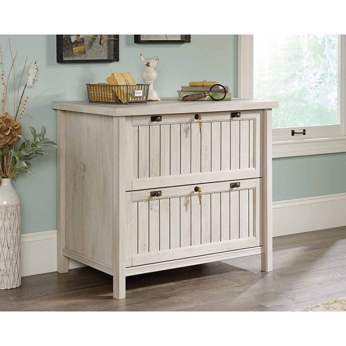 Sauder Costa Lateral File - Chalked Chestnut