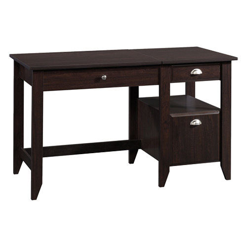 Sauder Shoal Creek Lift Top Desk - Jamocha Wood