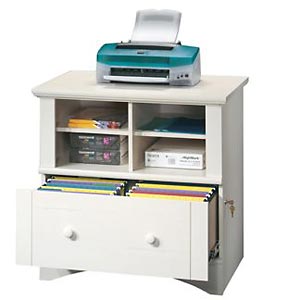 Sauder Harbor View Lateral File - Antique White