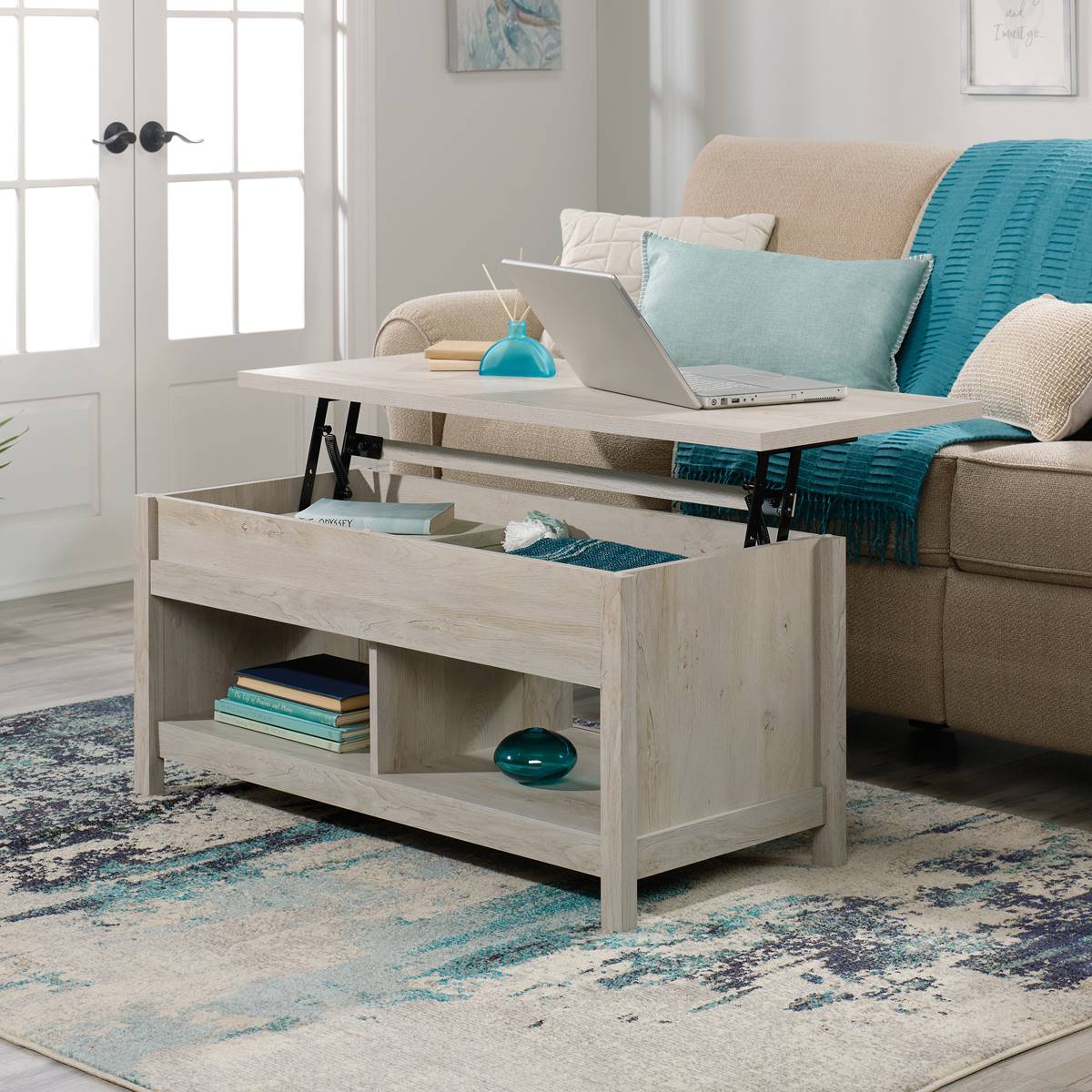 Sauder Cannery Bridge Lift Top Coffee Table