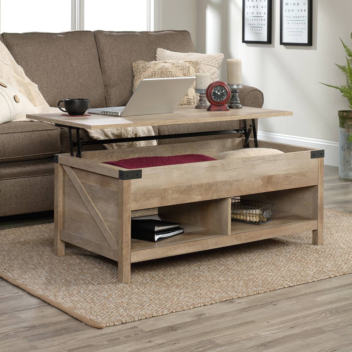 Sauder Bridge Acre Lift-Top Coffee Table