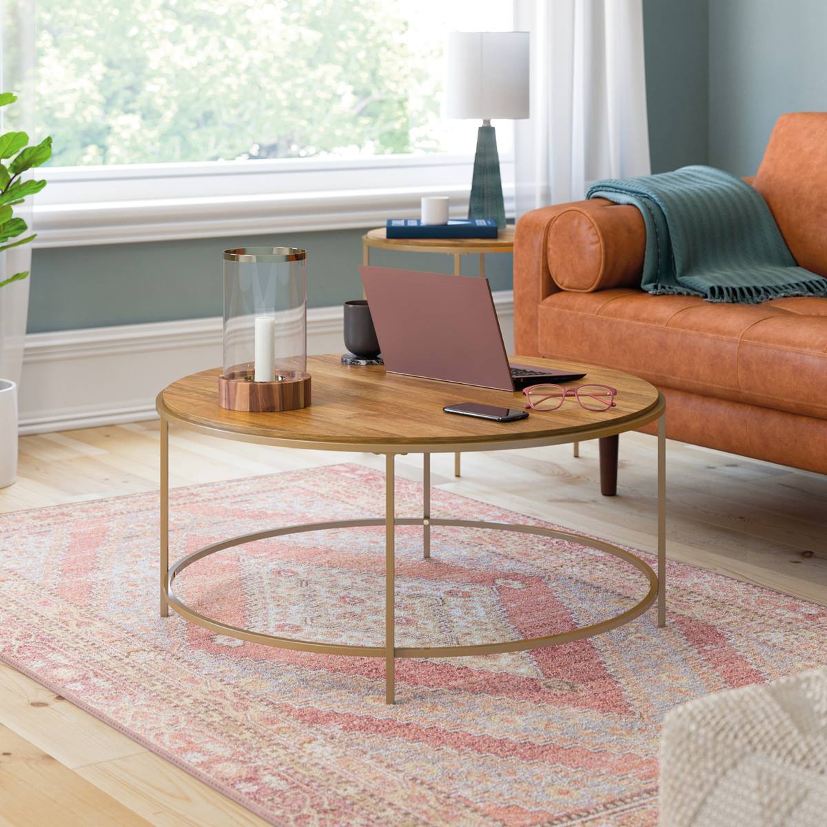 Sauder International Lux Round Coffee Table