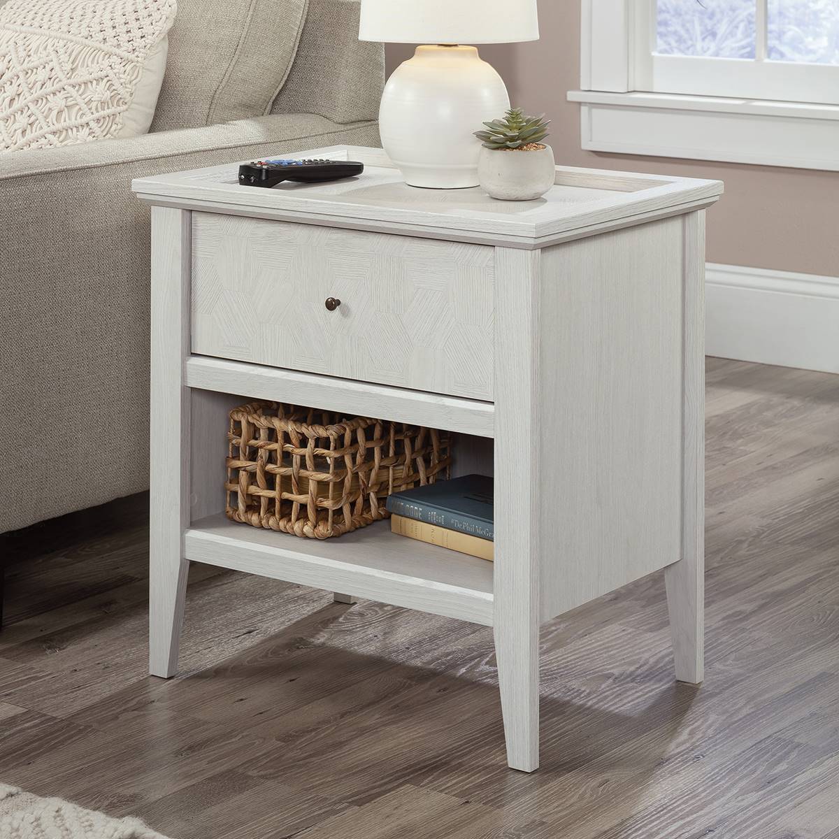 Sauder Larkin Ledge 1-Drawer Nightstand