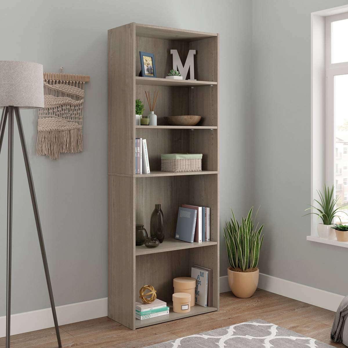 Sauder Beginnings 5-Shelf Bookcase