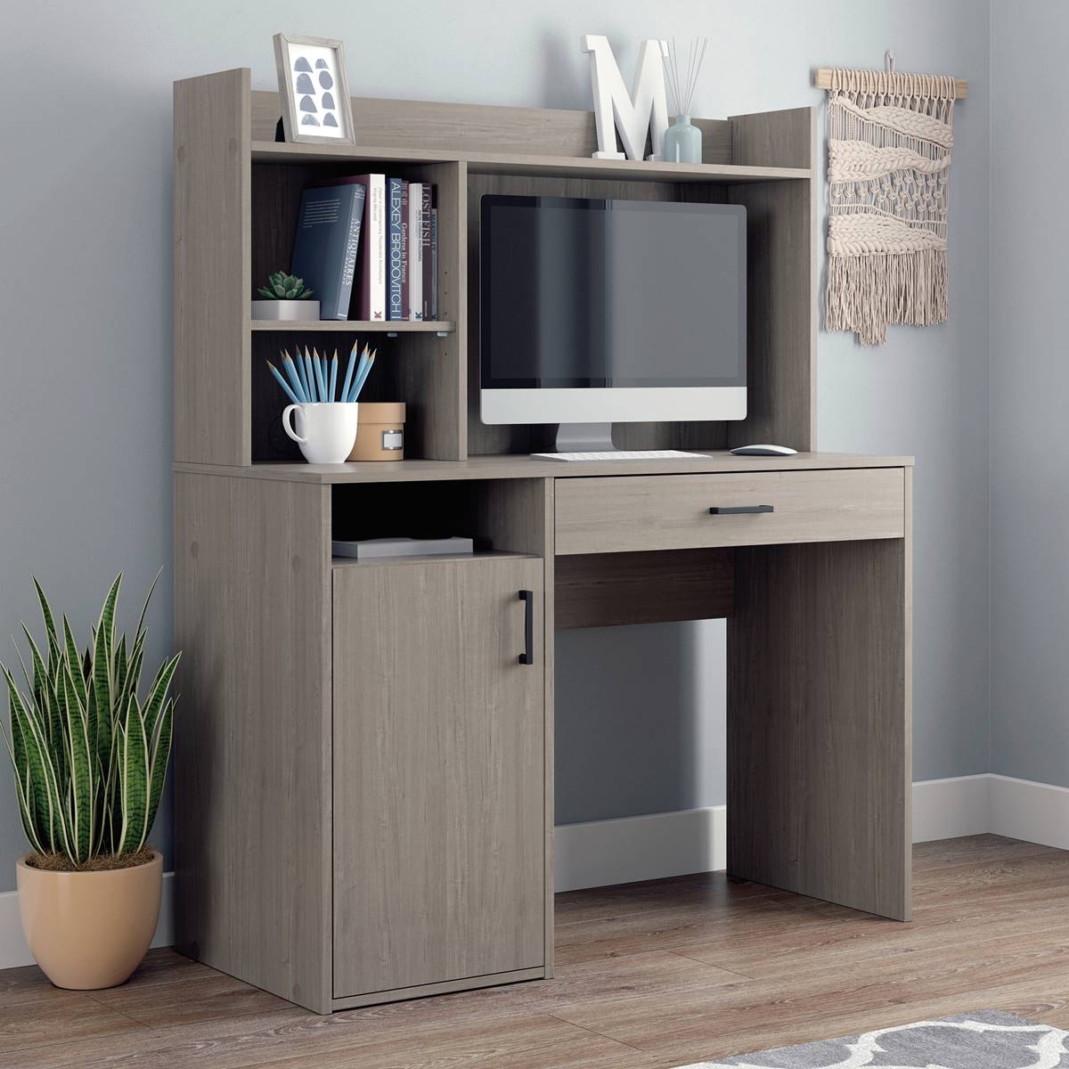 Sauder Beginnings Desk W/ Hutch & Drawer