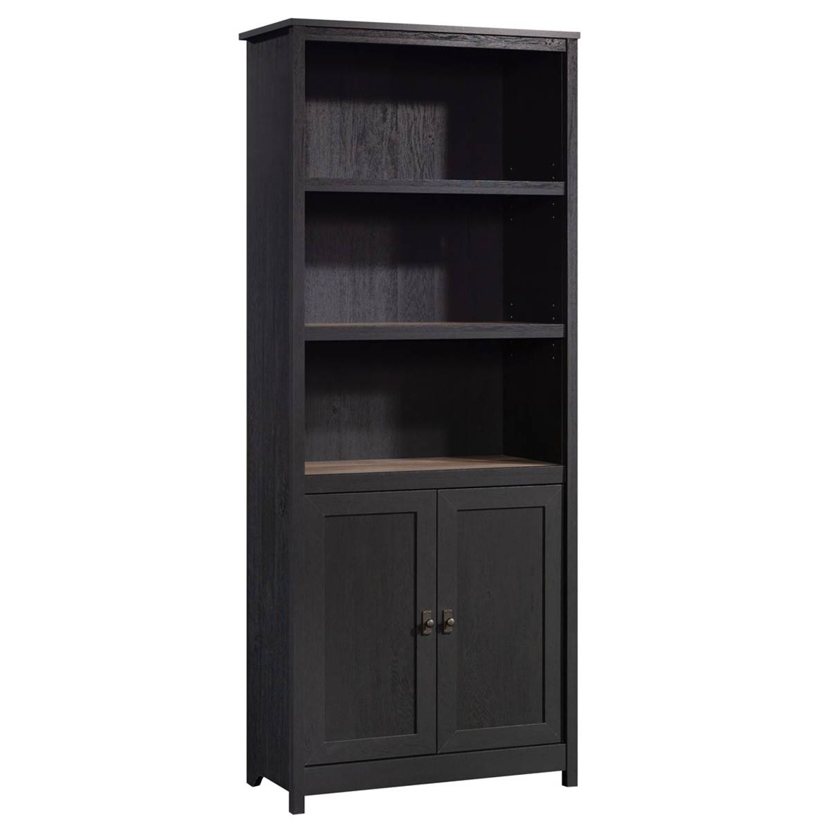 Sauder Cottage Road 3-Shelf Library Bookcase W/ Doors