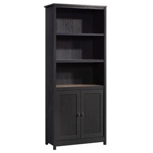 Sauder Cottage Road 3-Shelf Library Bookcase w/ Doors