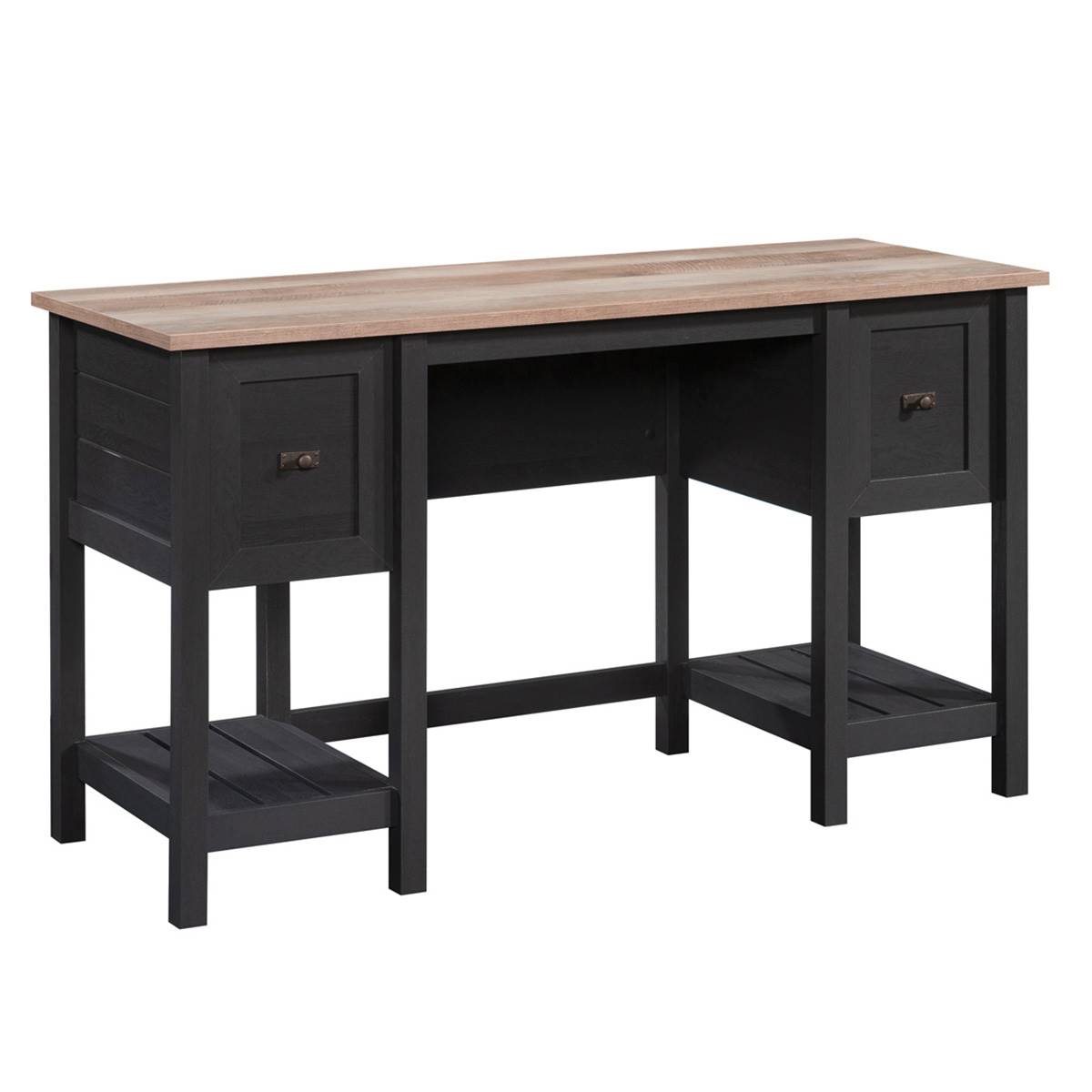 Sauder Cottage Road Double Pedestal Desk W/ Drawers