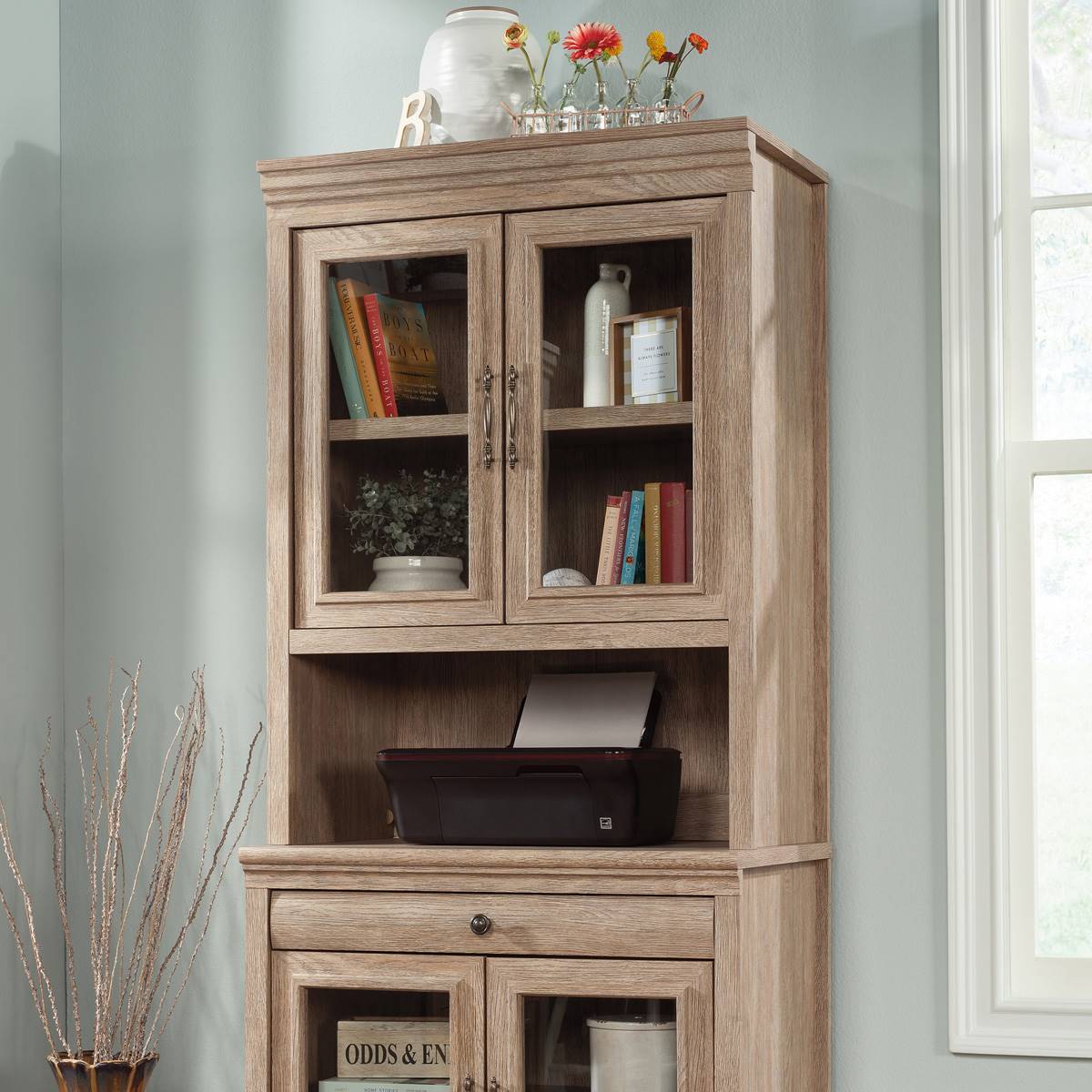 Sauder Rollingwood Library Cabinet Hutch