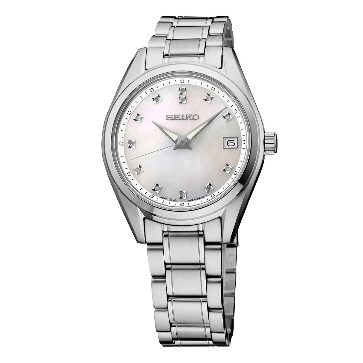 Womens Seiko Diamonds Collection Mother Of Pearl Watch - SUR579