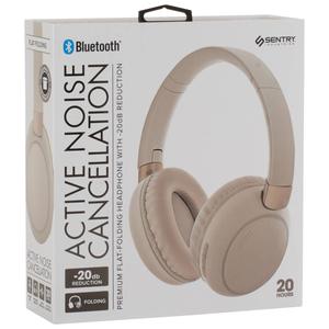 Sentry Active Noise Cancellation Round Headphones - Sand