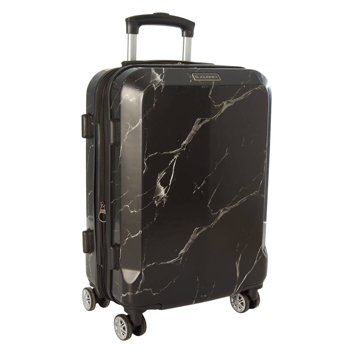 Journey 24in. Marble Hardside Spinner Luggage - Black