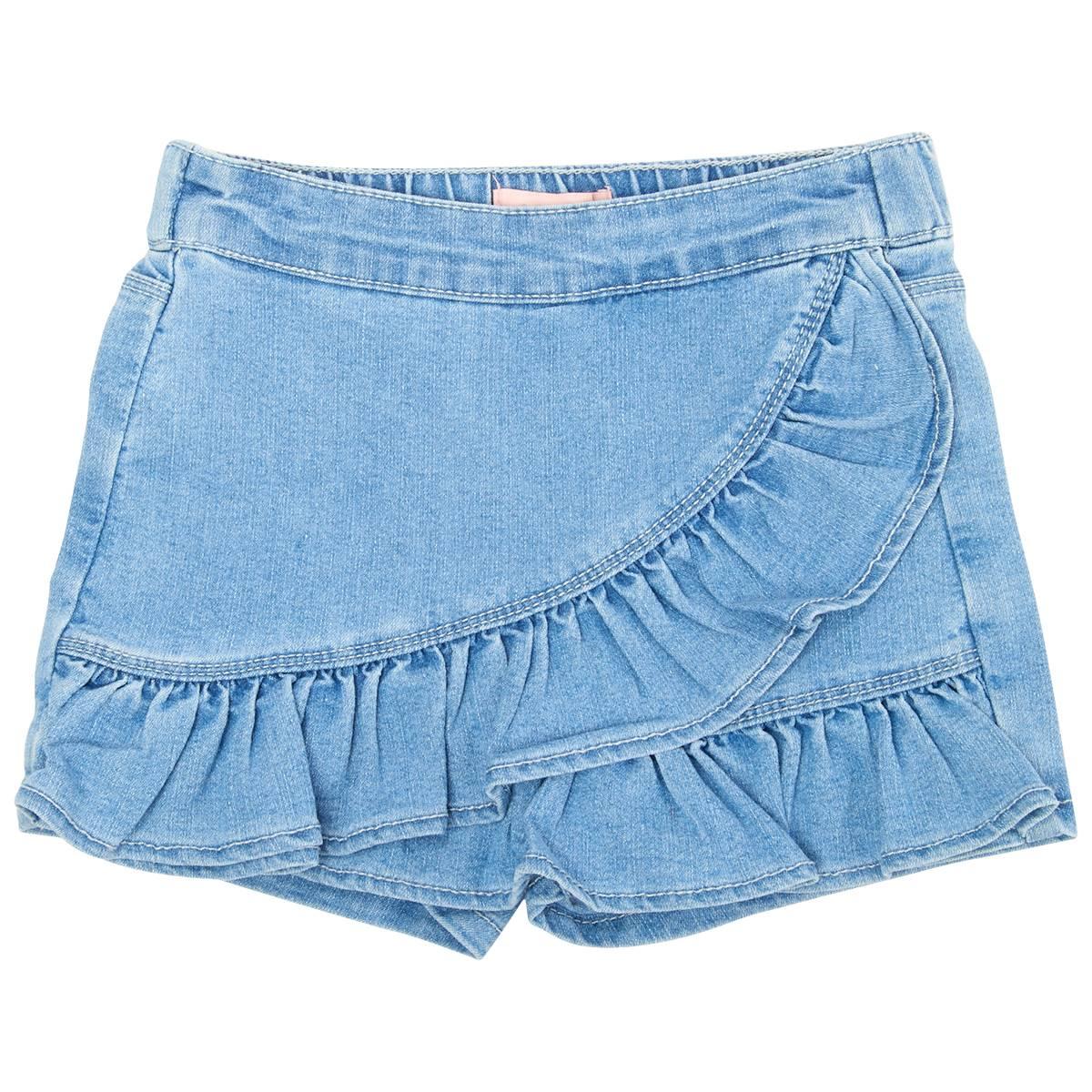 Girls (4-6x) Squeeze Ruffle Denim Skort