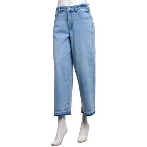 Womens d.jeans(R) High Rise Release Hem Wide Leg Cropped Jeans