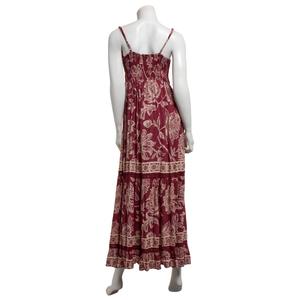 Juniors Angie Floral Gauze Twist Front Tier Maxi Slip Dress alternate view