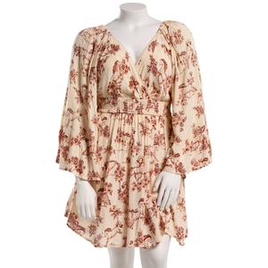 Juniors Angie Bell Sleeve Horse Print A-Line Dress alternate view